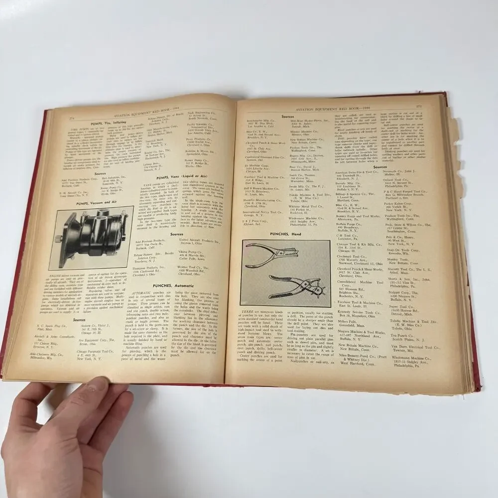 Aviation Equipment Red Book by John Regan 1944 Vintage book